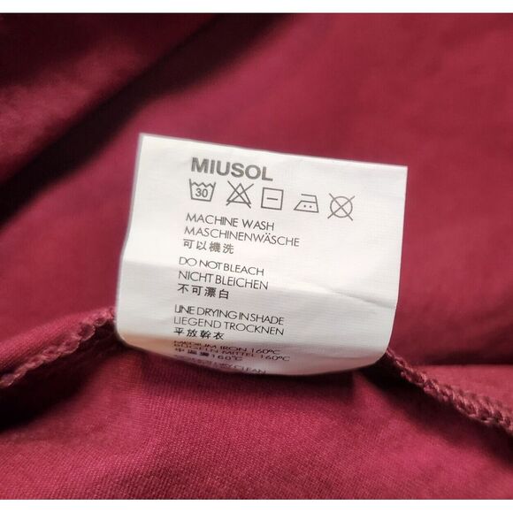 Miusol Dress Women Medium Retro Fit & Flare Blood Red Vampire Glam Classic Ruche - Picture 5 of 16